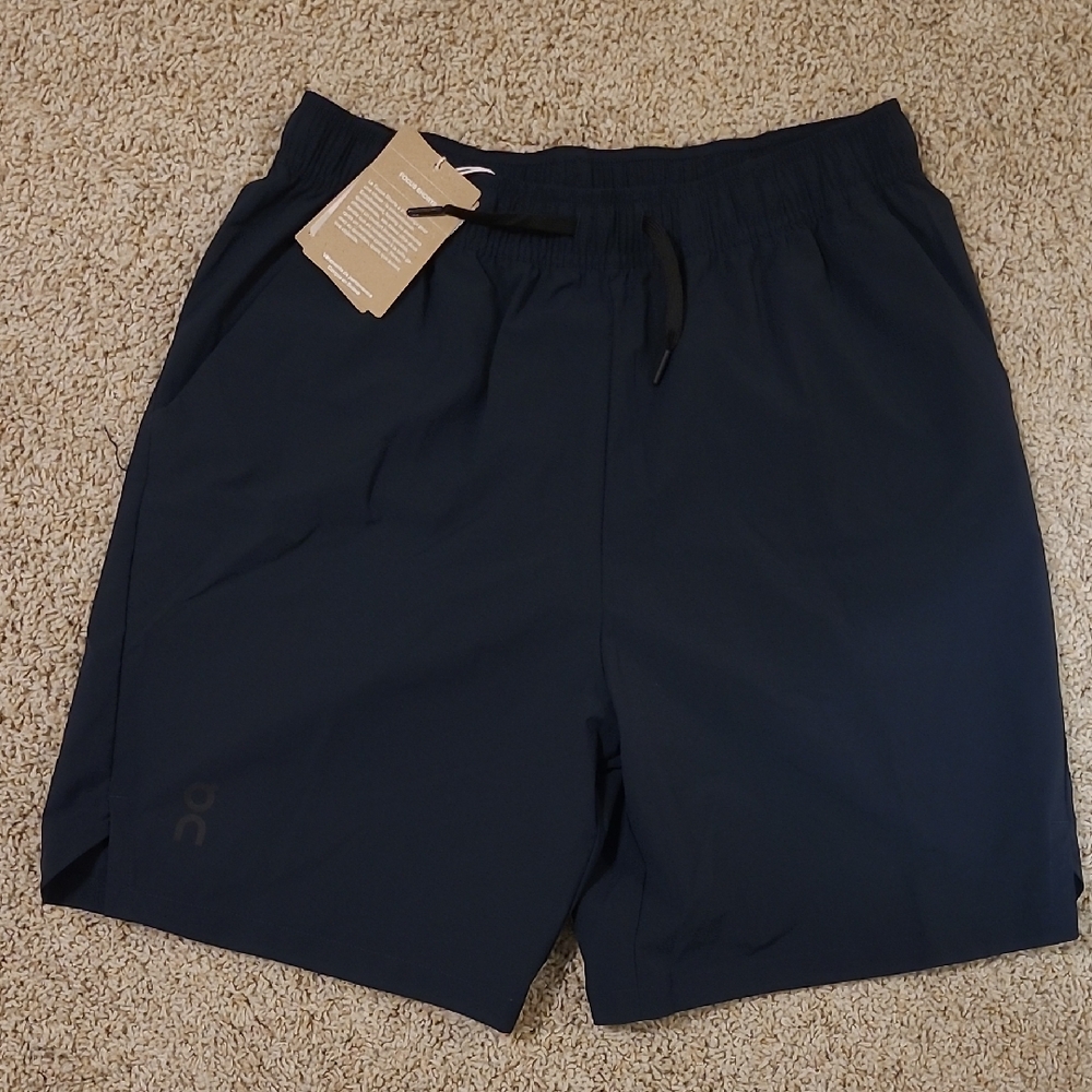 On Running Men's Dark Blue Athletic Shorts